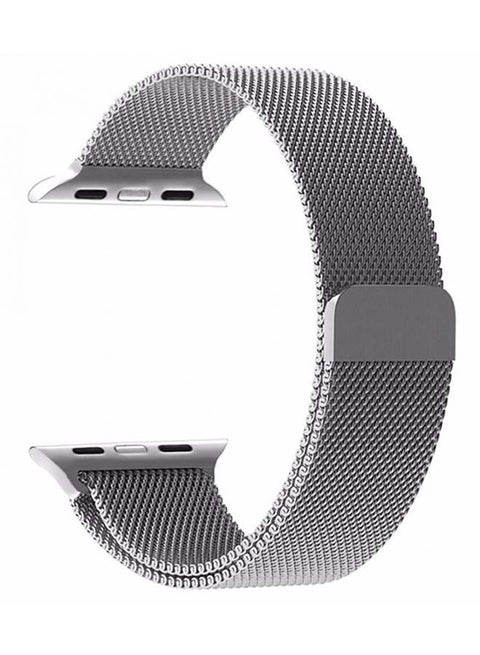 Milanese Loop Stainless Steel Bracelet Strap Apple Watch Band for 41/40/38mm Silver