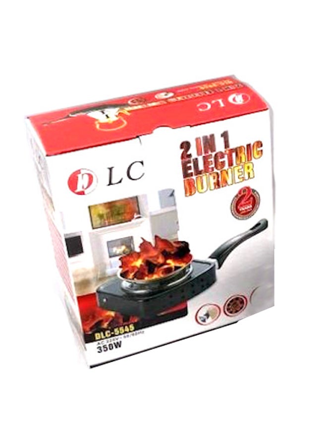 دي إل سي  موقد كهربائي 2 في 1 بقدرة 350 وات DLC-5544 أسود/فضي - Image 2