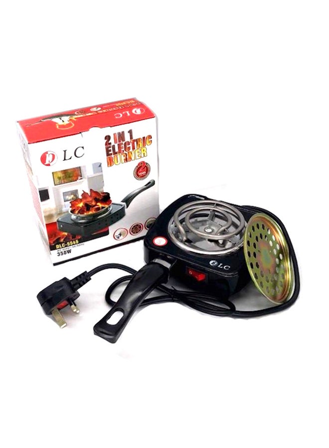دي إل سي  موقد كهربائي 2 في 1 بقدرة 350 وات DLC-5544 أسود/فضي - Image 3