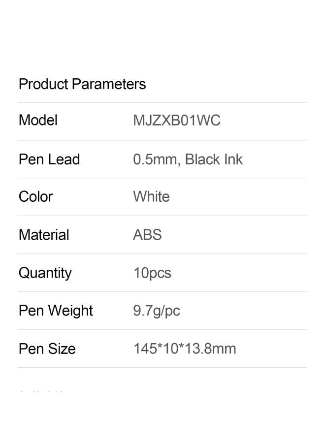 Xiaomi Pack Of 10 Retractable Gel-Ink Pens White  - Image 2