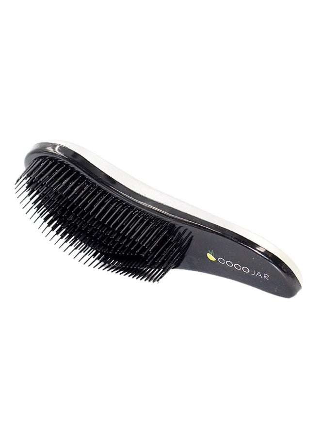 Coco Jar Detangling Hair Brush Silver/Black/Yellow  - Image 1