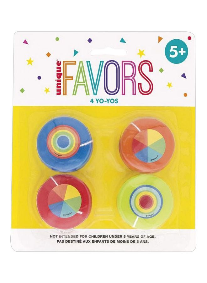 Unique Set Of 4 Plastic Yo-Yos - Image 1