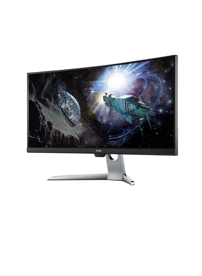 بين كيو شاشة منحنية مقاس 35 بوصة تردد 100 هيرتز بتقنية النطاق الديناميكي العالي/ USB-C/ تكنولوجيا حماية العين رمادي/أسود - Image 3