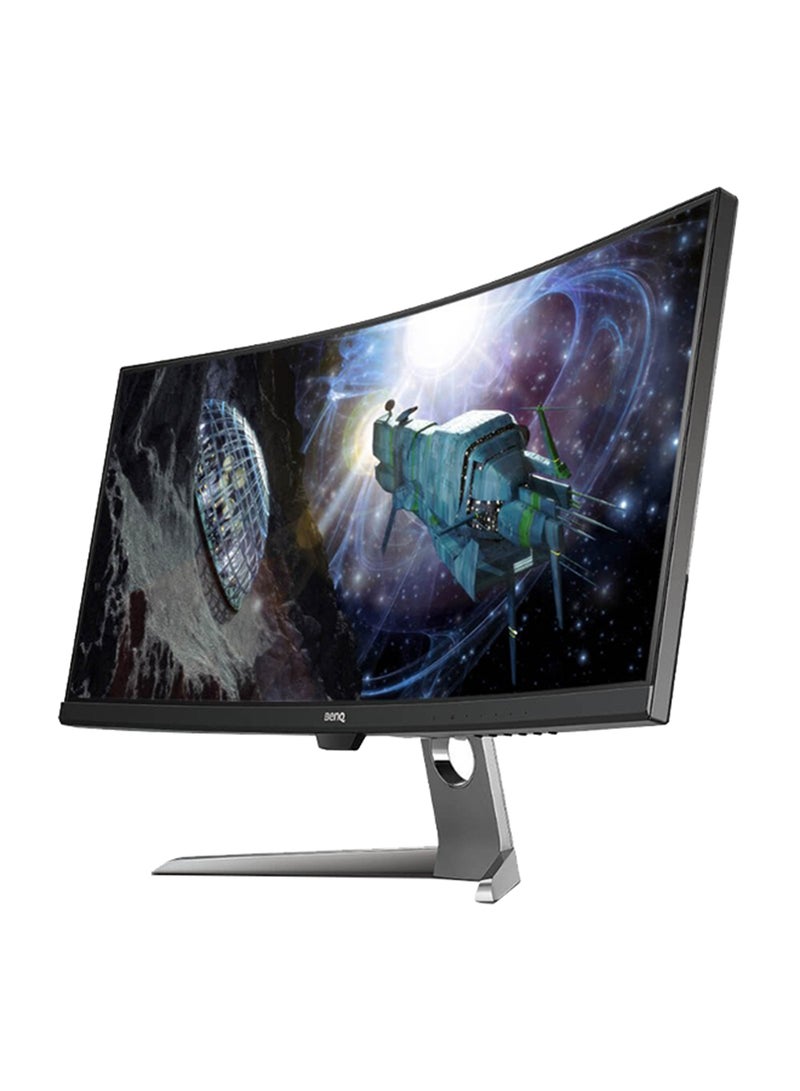 بين كيو شاشة منحنية مقاس 35 بوصة تردد 100 هيرتز بتقنية النطاق الديناميكي العالي/ USB-C/ تكنولوجيا حماية العين رمادي/أسود - Image 4