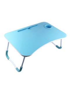 Portable Lap Desk With Cup Holder Blue/White