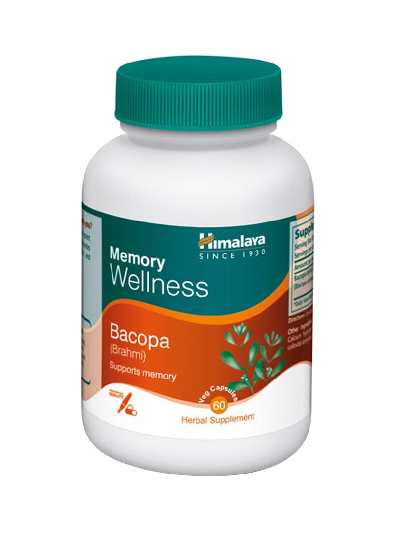 Himalaya - Bacopa (Brahmi) Memory Support Herbal Veggie Capsules - Image 1