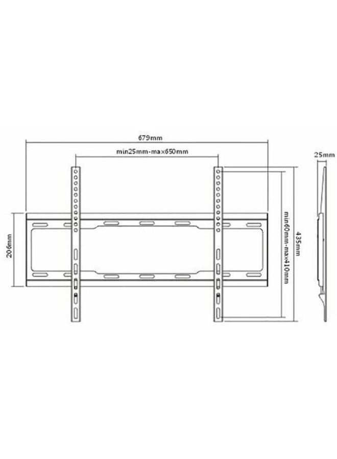 Fixed Wall Mount For 32 To 70 Inch TV Black - Image 2