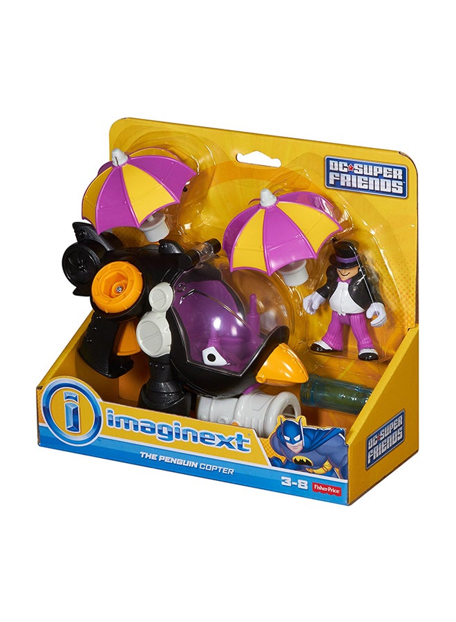 Fisher-Price - 2-Piece Imaginext DC Super Friends The Penguin Copter Playset CFC02 - Image 1