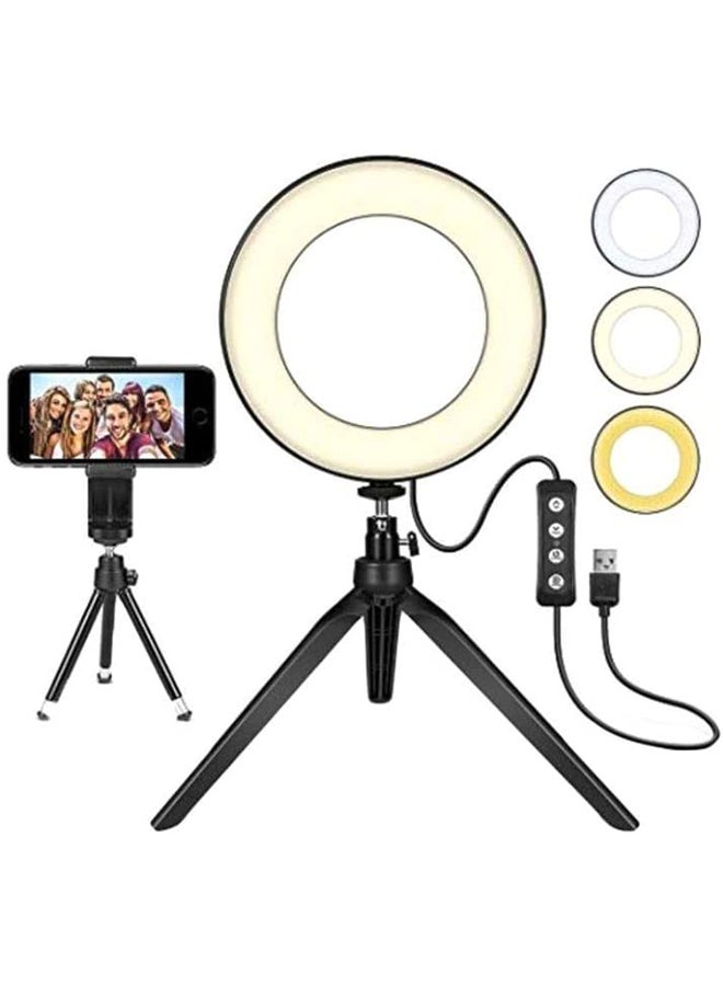Intag Tripod LED Ring Light White/Off White/Warm White  - Image 1