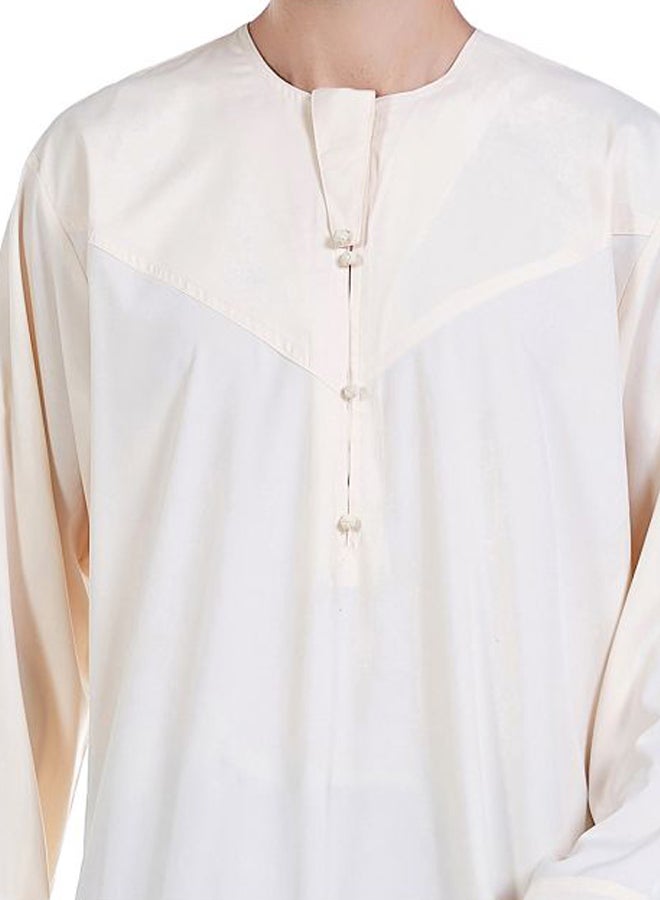 Hanyimidoo - Pack Of 56 Round Neck Kandora Beige - Image 1