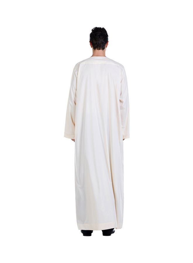 Hanyimidoo - Pack Of 56 Round Neck Kandora Beige - Image 1