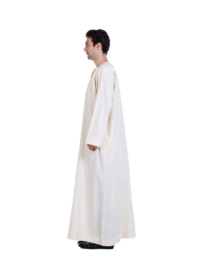Hanyimidoo - Pack Of 56 Round Neck Kandora Beige - Image 1