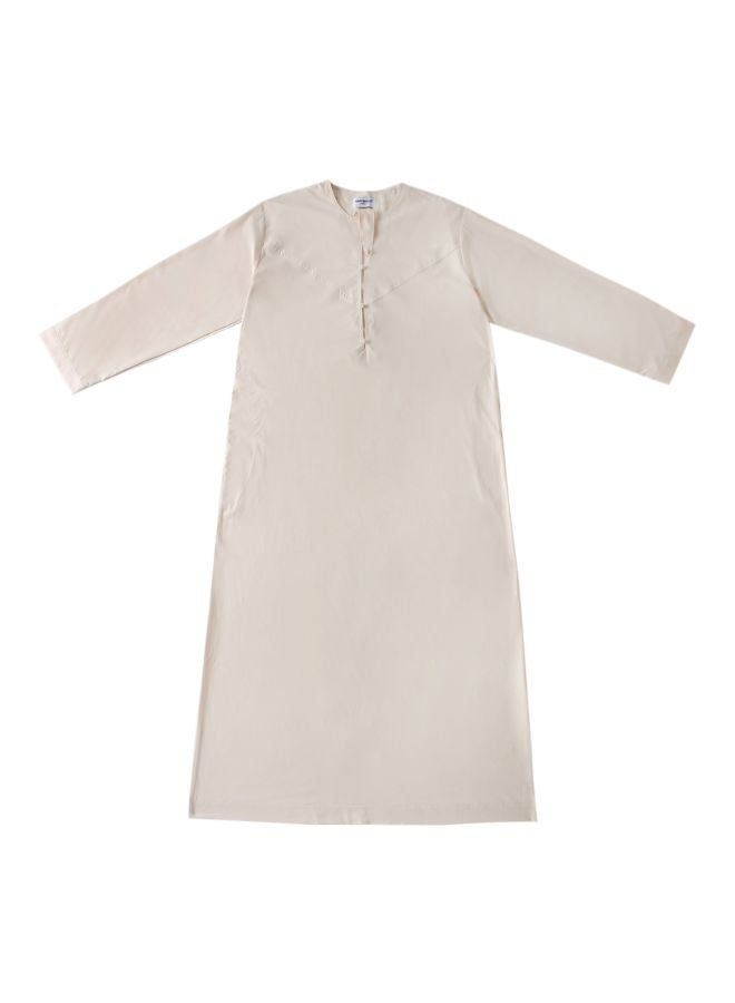 Hanyimidoo - Pack Of 56 Round Neck Kandora Beige - Image 1