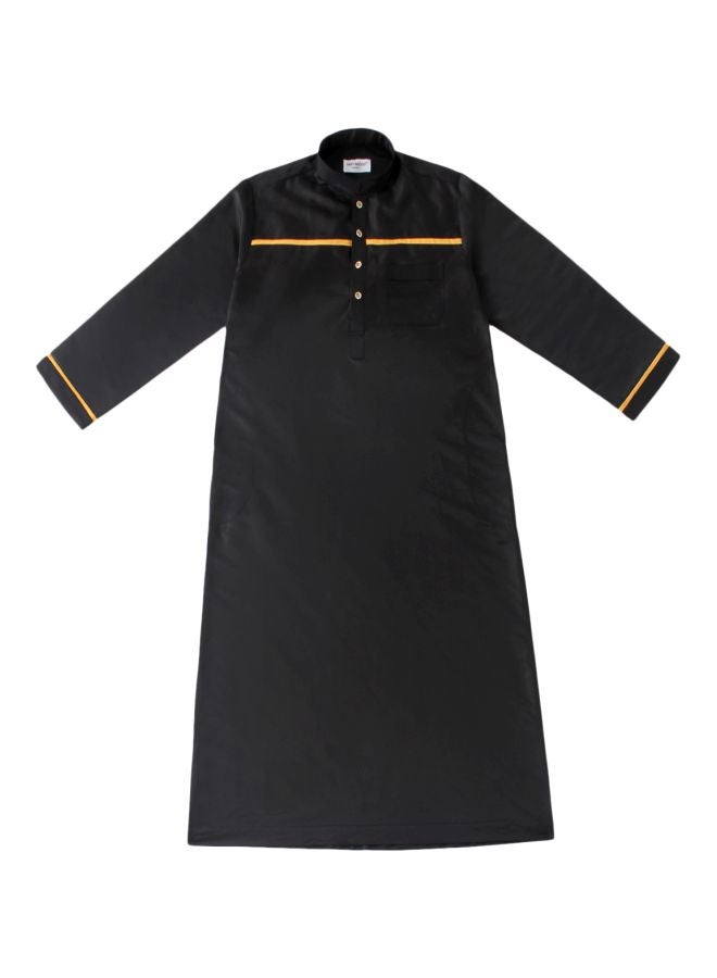 Hanyimidoo - Pack Of 52 Long Sleeves Kandora Black/Yellow - Image 1