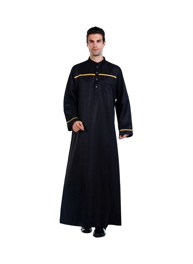 Hanyimidoo - Pack Of 52 Long Sleeves Kandora Black/Yellow - Image 1