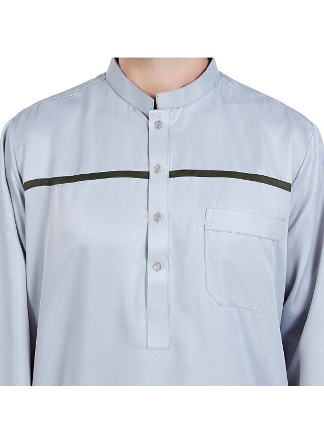 Hanyimidoo - 52 Pack High Neck Kandora Grey/Black - Image 1