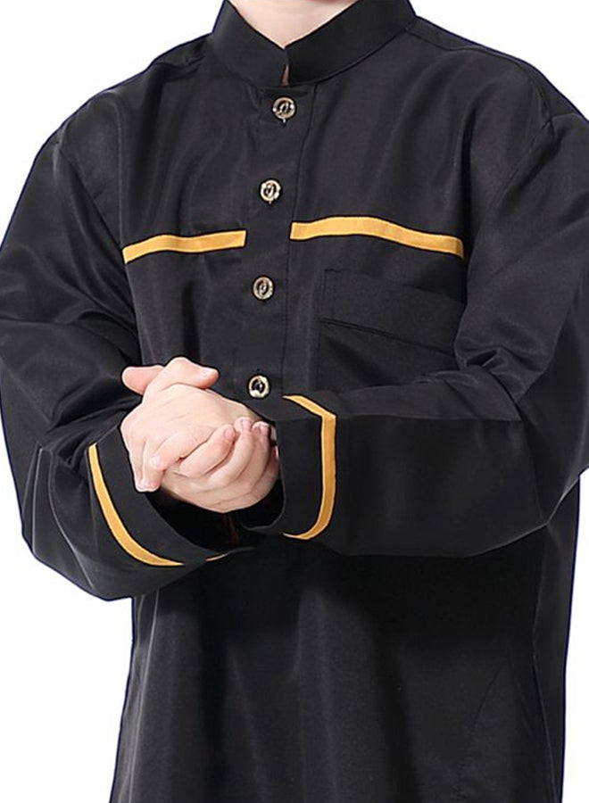 Hanyimidoo 50 Pack High Neck Kandora Black/Yellow  - Image 5