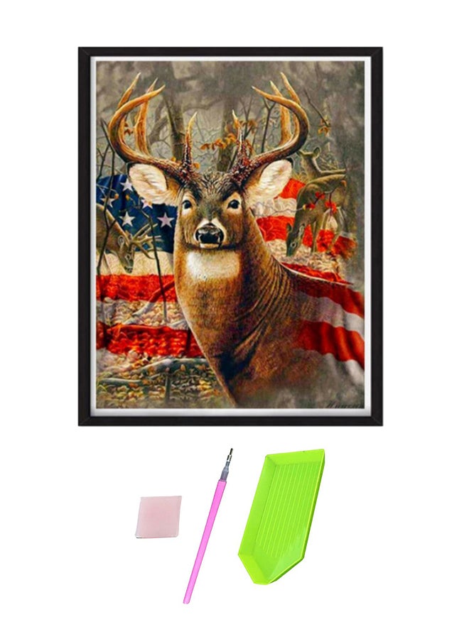 Beauenty Premium Full Drill DIY Diamond Painting Kit Brown/Red/Beige - Image 1