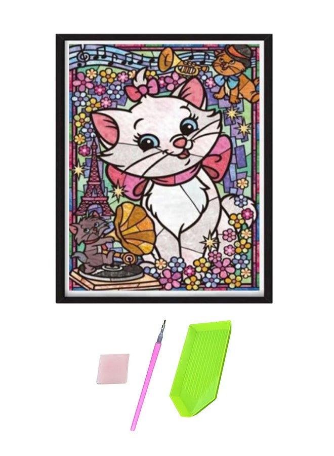 بيوينتي مجموعة ممتازة وكاملة الثقوب لتطريز اللوحات الفنية بالألماس، يمكنك صنعها بنفسك أبيض/وردي/أخضر - Image 1