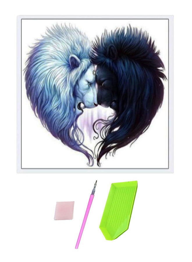 بيوينتي مجموعة ممتازة وكاملة الثقوب لتطريز اللوحات الفنية بالألماس، يمكنك صنعها بنفسك أزرق/ أخضر/ وردي - Image 1