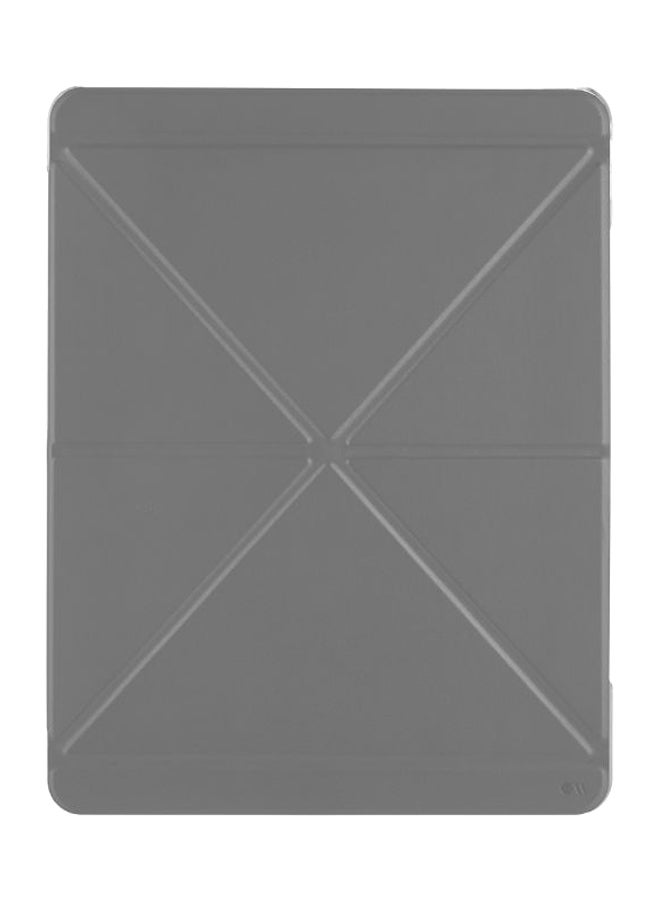 كايس مايت غطاء حماية قلاب قابل للطي لجهاز أبل آي باد الجيل السابع رمادي فاتح - Image 3