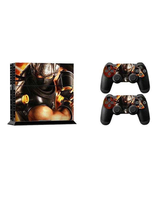 مجموعة ملصقات مطبوعة لجهاز الألعاب وأذره التحكم من 3 قطع