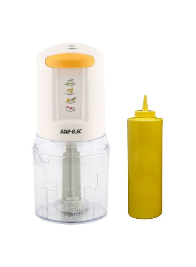 مفرمة بصل كهربائية بقدرة 300 وات مع موزع يعمل بالضغط 0.5 L 300.0 W 90562/1-B18 أصفر/ أبيض/ شفاف
