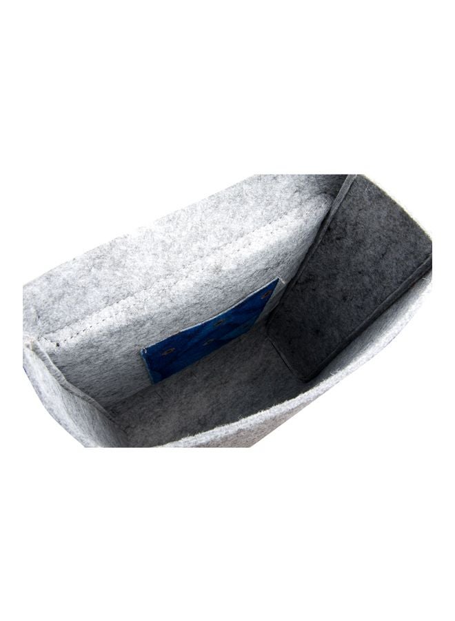 بيج ديزاين حقيبة ظهر كورنوكوبيا مصنوعةٌ من اللباد بتصميم سمكة رمادي/أحمر/زهري - Image 3