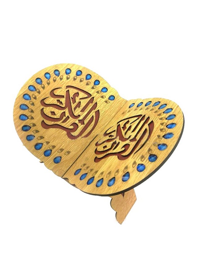 حامل خشبي لكتاب القرآن الكريم متعدد الألوان 20 x 28.5 x 0.5سم - Image 2
