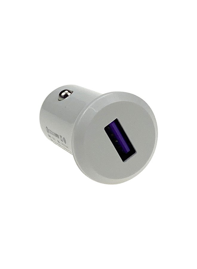 شاحن سيارة USB أبيض - Image 2