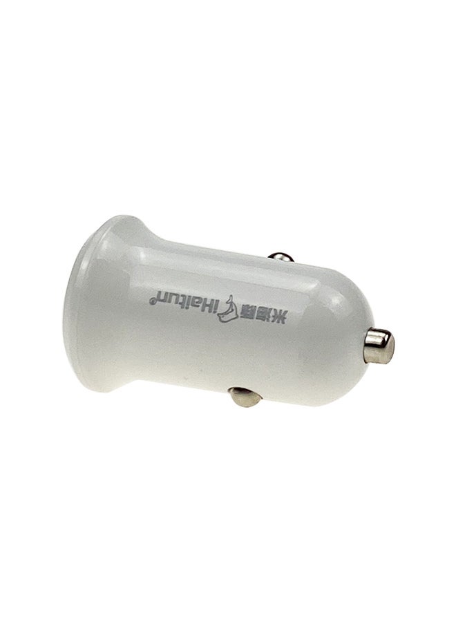 شاحن سيارة USB أبيض - Image 3