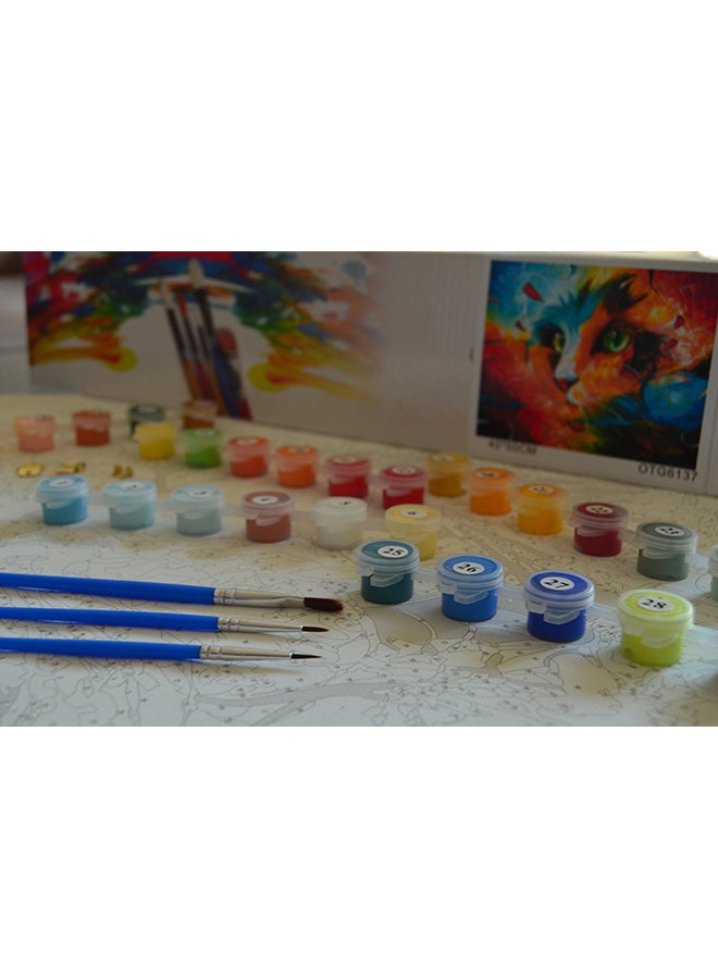 Generic - Ferris Wheel Acrylic Wall Art Activity Kit Multicolour 40x50cm - Image 1