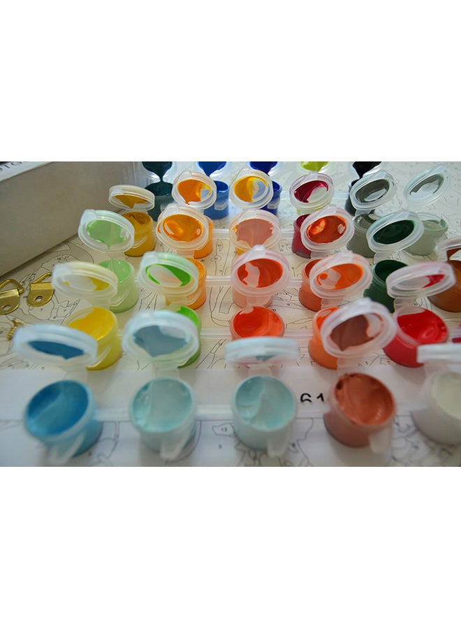 Generic Macarons Themed Acrylic Wall Art Activity Kit Multicolour 40x50cm  - Image 4