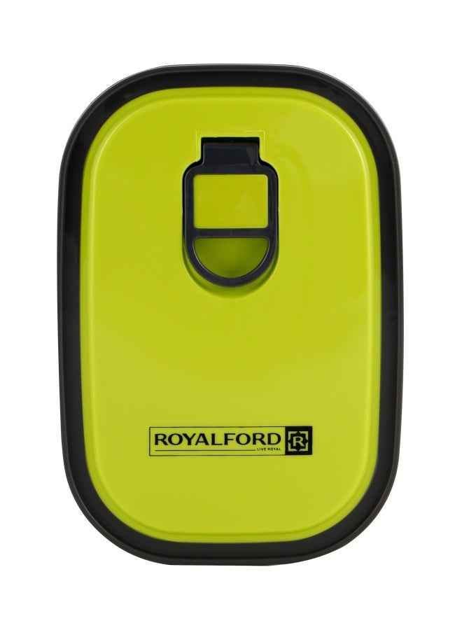 Royalford - Stainless Steel Food Container Green Lid/Silver Base 350ml - Image 1