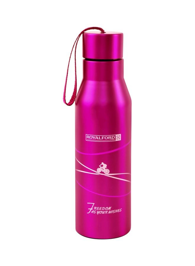 Royalford Vacuum Water Bottle Pink/White 720ml  - Image 1