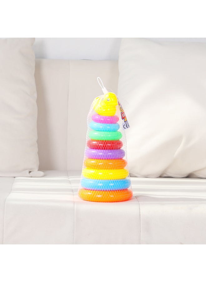 Beise - 13-Piece Duck Stacked Circle Play Toy Net Bag - Image 1