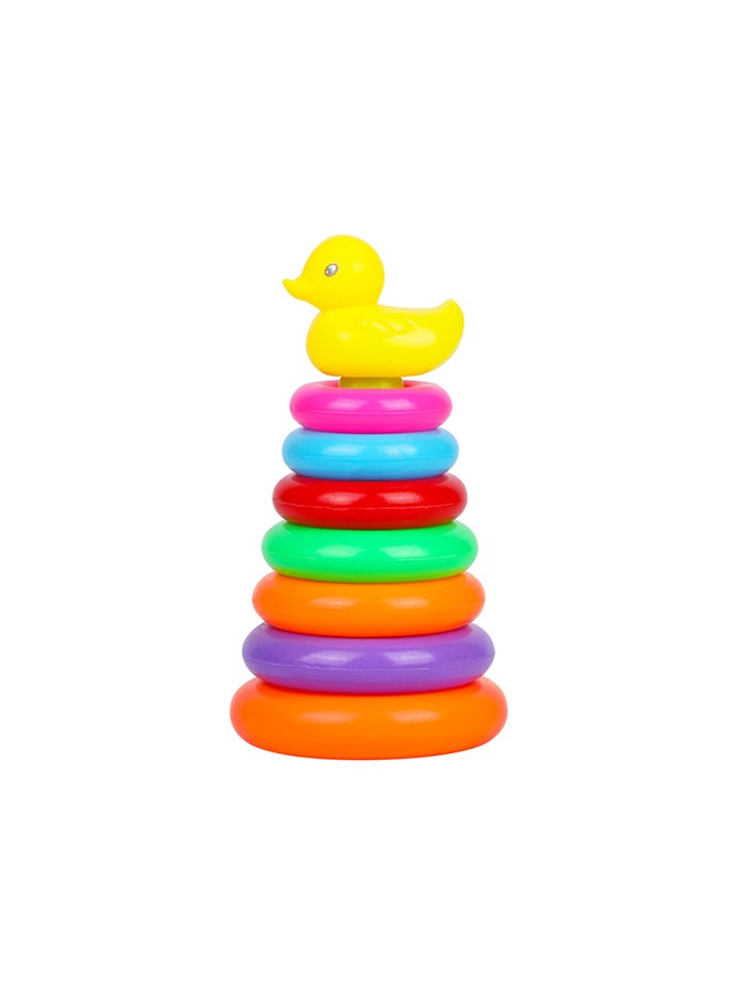 Beise - 9-Piece Duck Stacked Circle Play Toy Net Bag - Image 1
