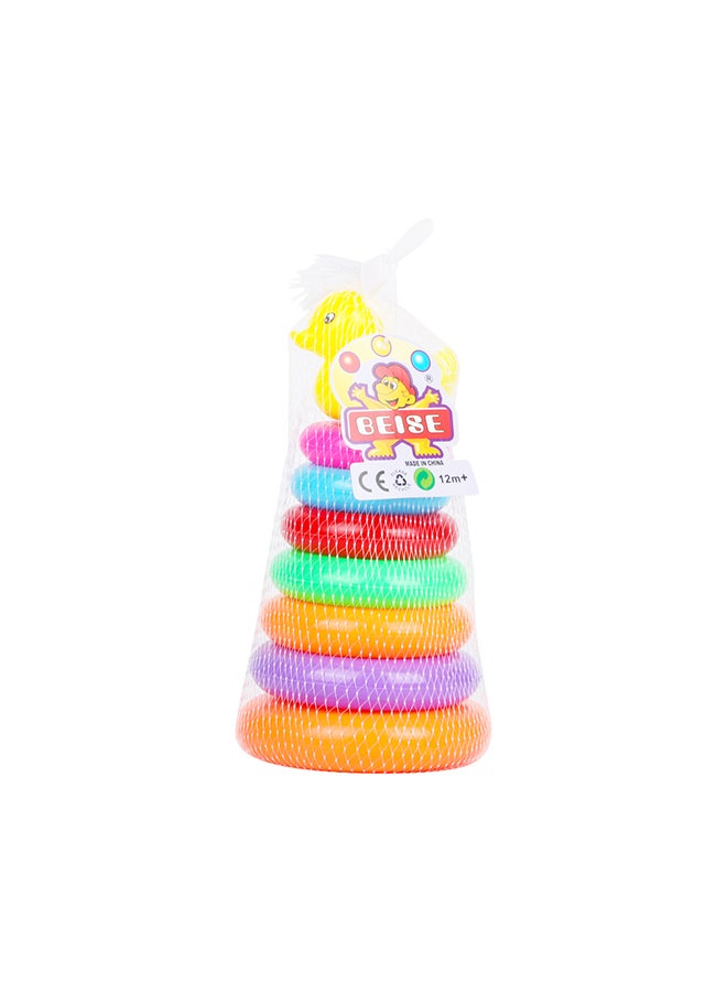 Beise - 9-Piece Duck Stacked Circle Play Toy Net Bag - Image 1