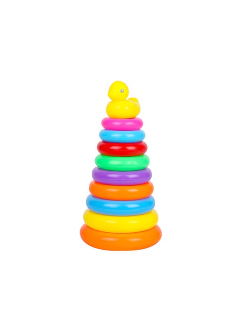 11-Piece Duck Stacked Double Suction Ring Play Toy Set With Box For Kids 66x78x37.5cm