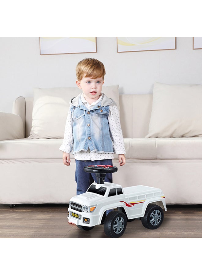 QUNXING Steering Wheel Electric Ride-On Toy White  - Image 3