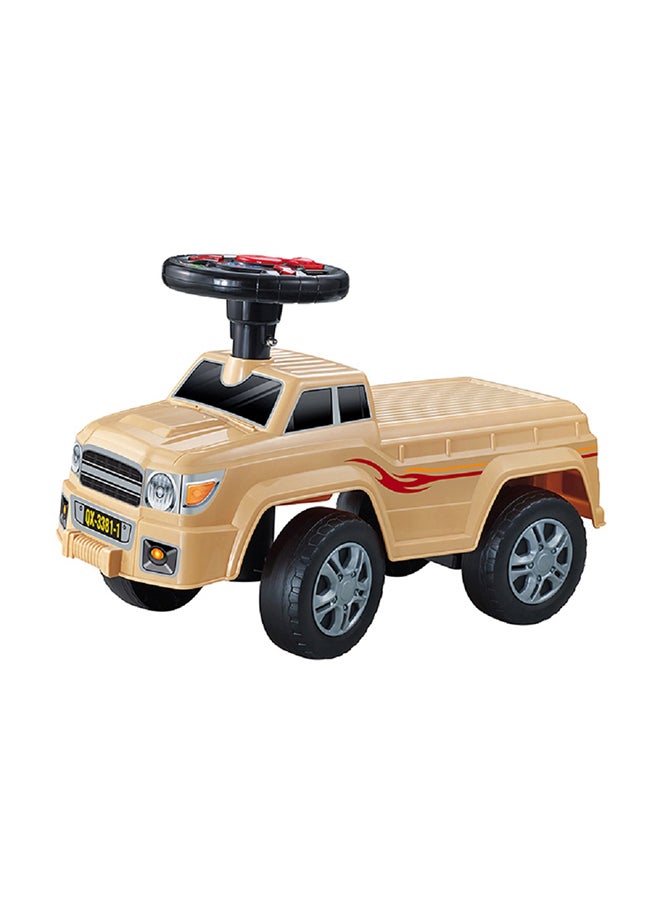 كونكسينج سيارة كهربائية يمكن ركوبها على عجلة القيادة خفيفة الوزن ومتينة ويمكن الاعتماد عليها للأطفال أصفر - Image 1