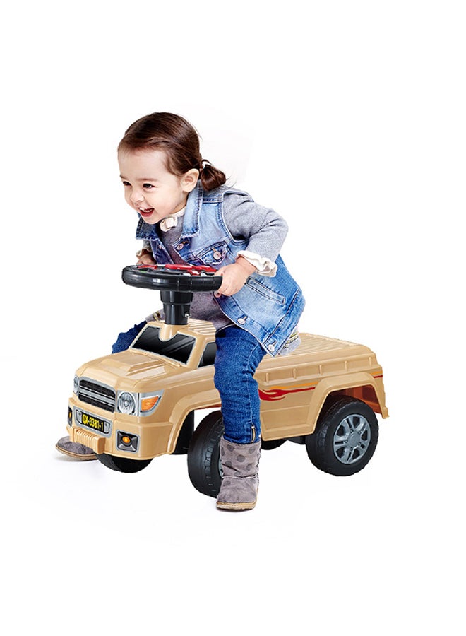 كونكسينج سيارة كهربائية يمكن ركوبها على عجلة القيادة خفيفة الوزن ومتينة ويمكن الاعتماد عليها للأطفال أصفر - Image 4