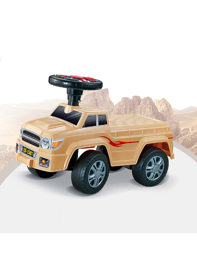 كونكسينج سيارة كهربائية يمكن ركوبها على عجلة القيادة خفيفة الوزن ومتينة ويمكن الاعتماد عليها للأطفال أصفر - Image 5