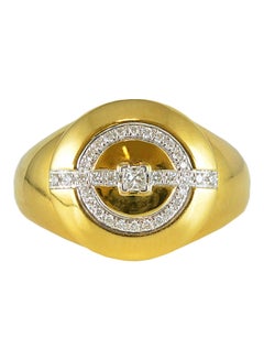 18 Karat Gold Diamond Studded Ring - v1598432849/N39553076A_1