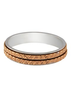 STARGEMS 18 Karat White With Rose Gold Two Tone Wedding Ring  - Image 1