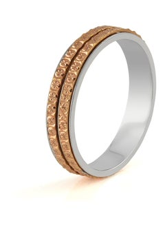 STARGEMS 18 Karat White With Rose Gold Two Tone Wedding Ring  - Image 2