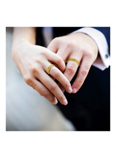 STARGEMS 18 Karat White With Yellow Gold Two Toned Wedding Ring  - Image 3