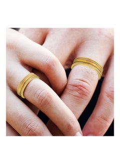STARGEMS 18 Karat White With Yellow Gold Two Toned Wedding Ring  - Image 4