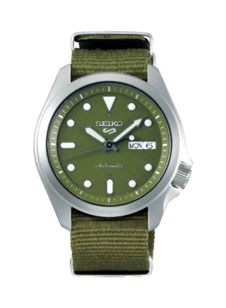 Men's 5 Sports Round Shape Analog Wrist Watch 40 mm - Green - SRPE65K1 - v1598437910/N39957405A_1
