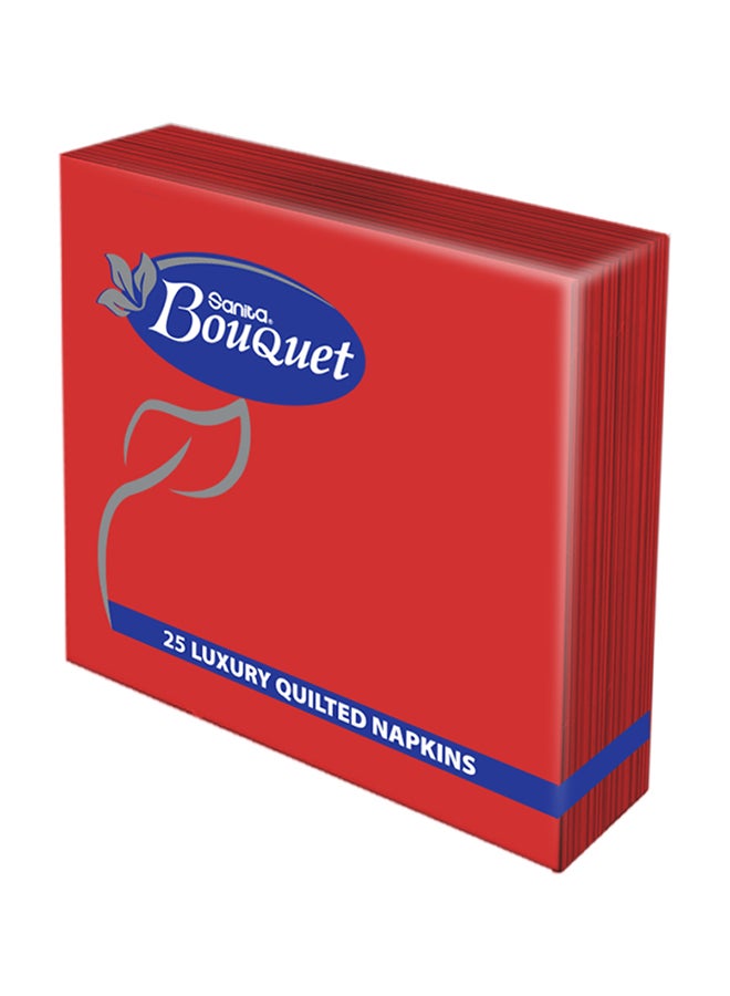 Sanita Bouquet - Luxury Quilted Napkins 25 Piece Multicolour 40x40cm - Image 1
